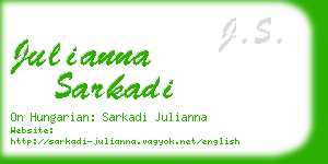 julianna sarkadi business card